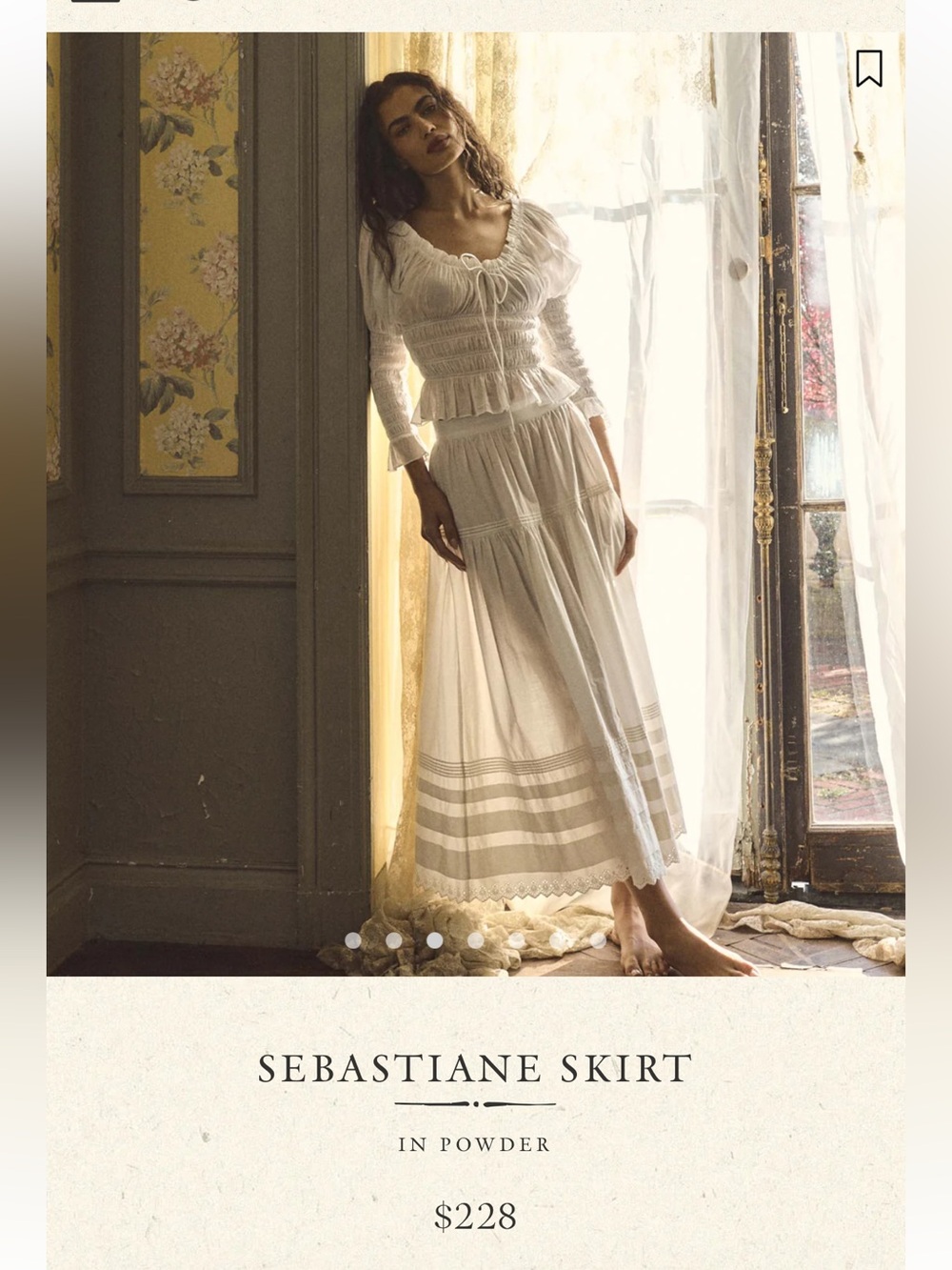 Dôen Sebastiane Tiered Midi Skirt - Picture 2 of 10